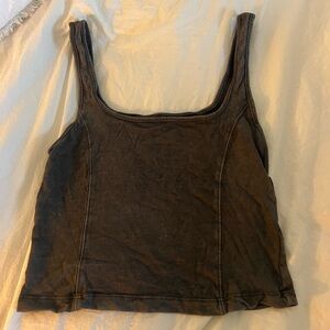 AERIE GREY ACID WASH TANK TOP SIZE S